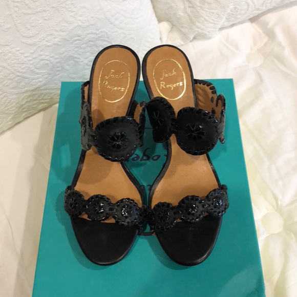 Jack Rogers  black wedges - Picture 5 of 5
